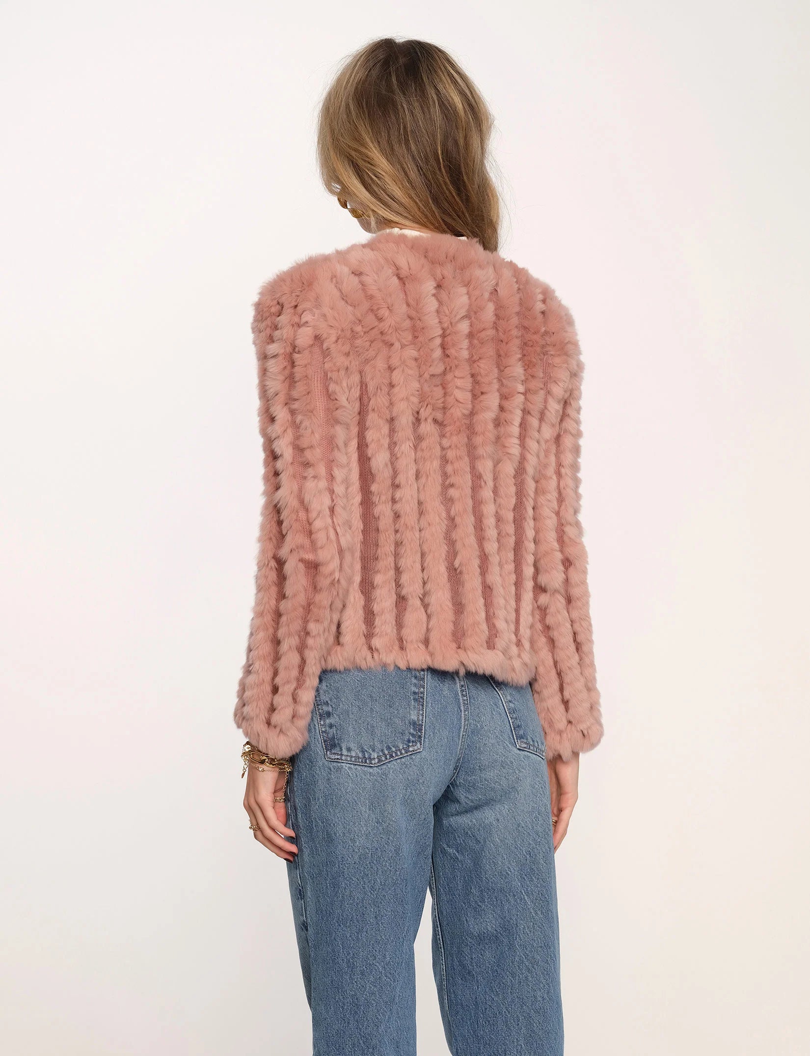 Rosa Fur Jacket - Boudoir by Heartloom — view 3