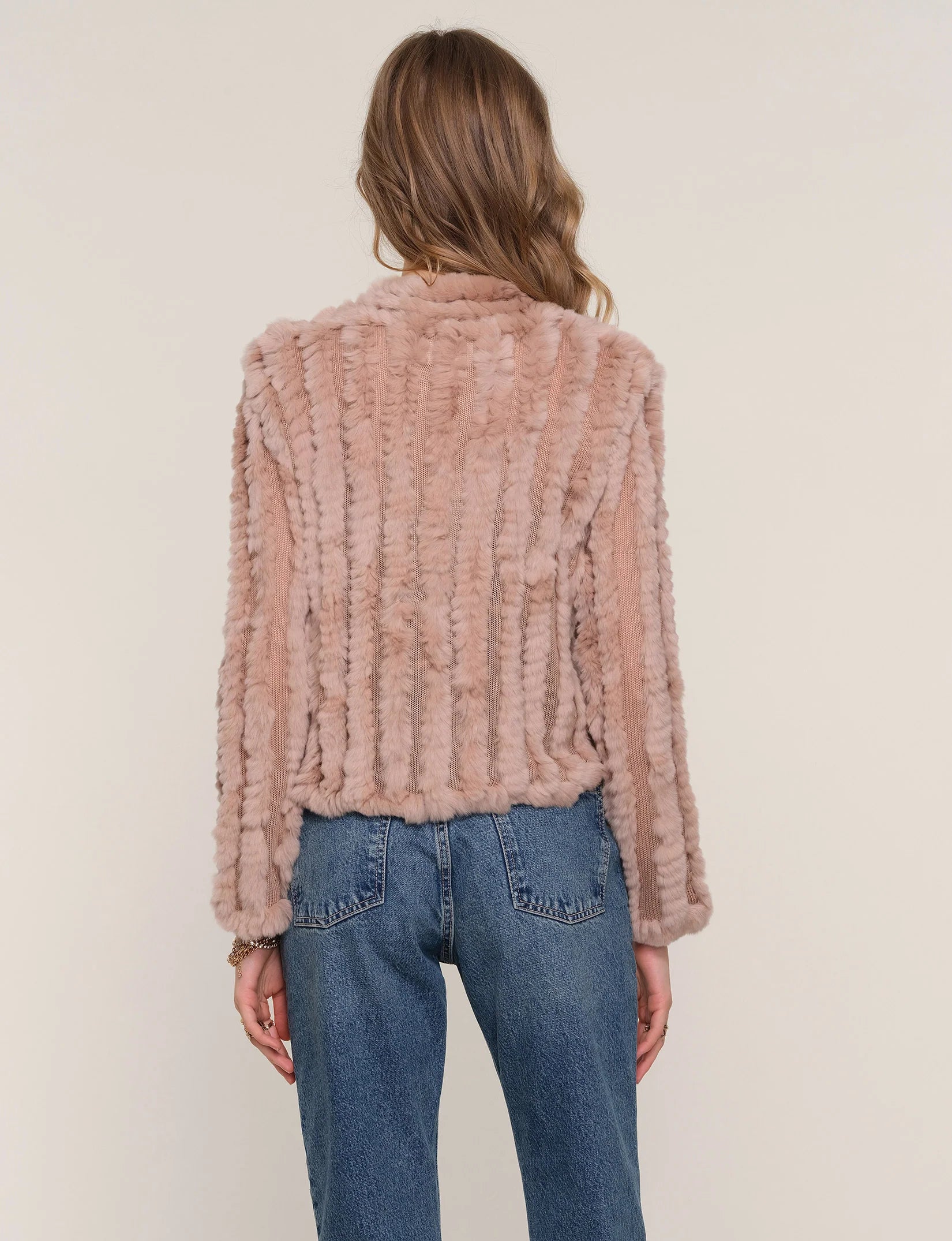 Rosa Fur Jacket - Biscuit by Heartloom — view 4