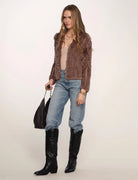 Rosa Fur Jacket - Fawn by Heartloom — view 3