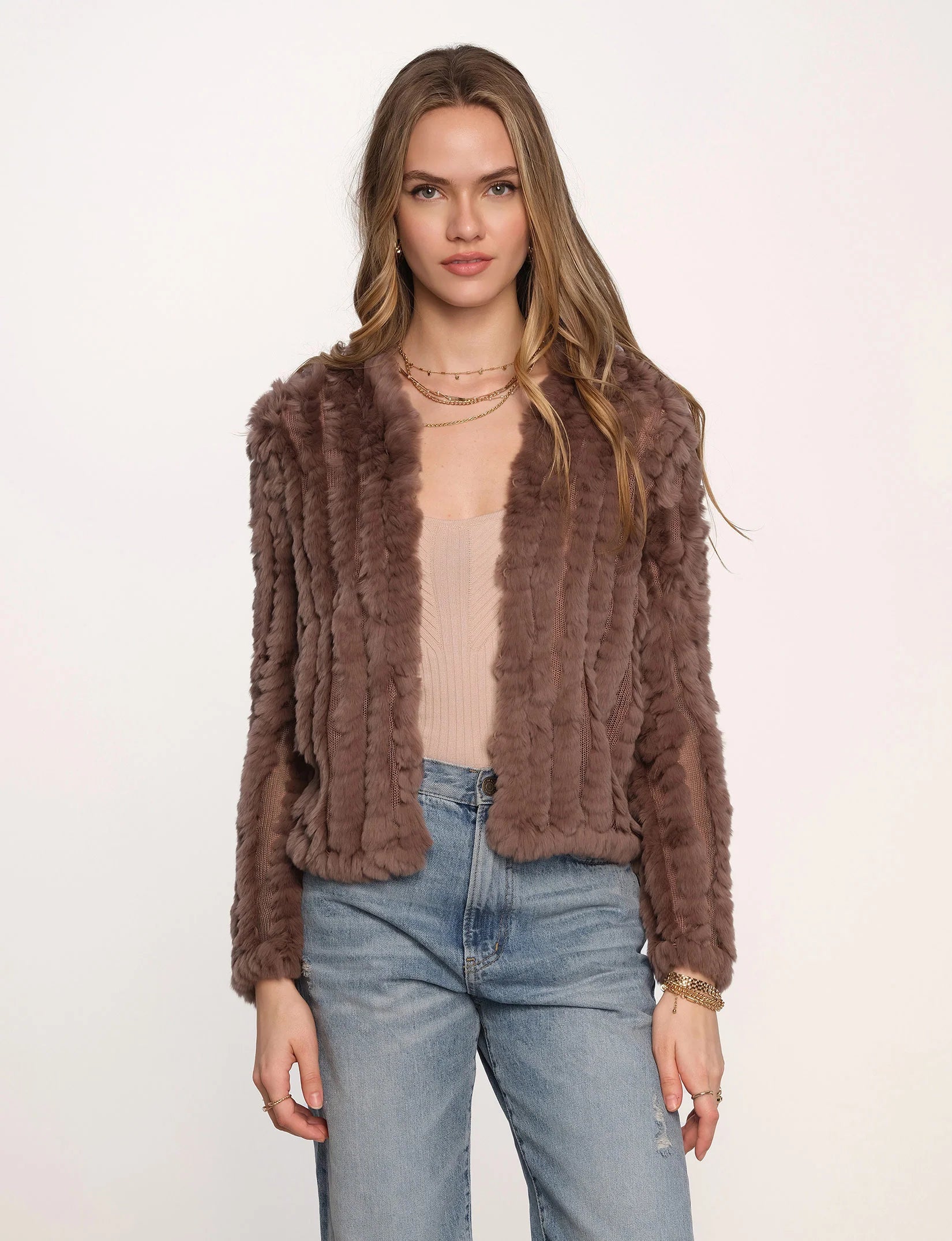 Rosa Fur Jacket - Fawn by Heartloom | 25 South Boutiques
