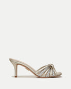 Misa Knot-Front Heel - Platinum by Veronica Beard | 25 South Boutiques