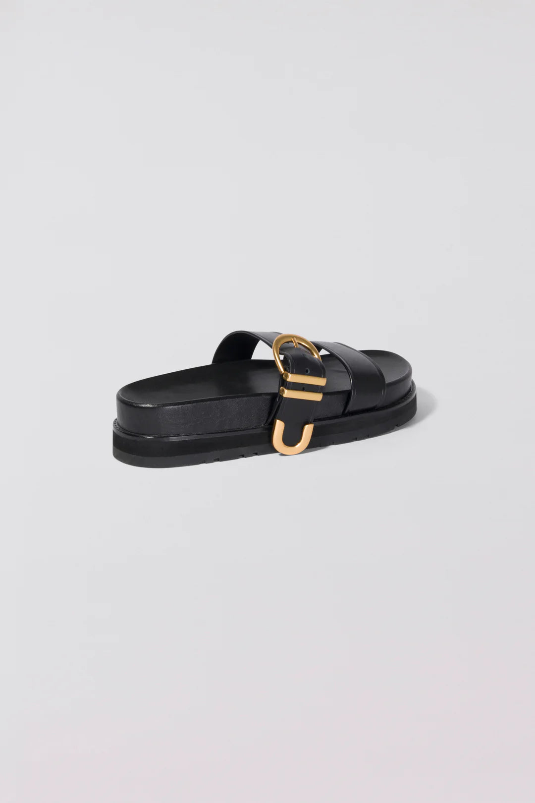 Aida Buckle Sandal - Black by Jonathan Simkhai — view 3