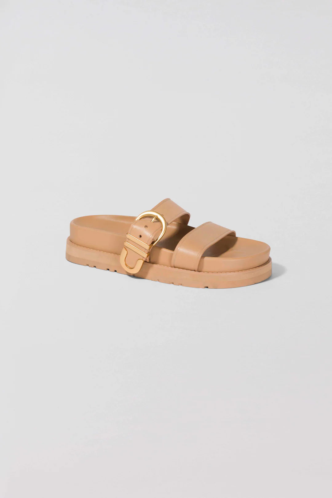 Aida Buckle Sandal - Camel by Jonathan Simkhai — view 3