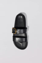 Aida Buckle Sandal - Black by Jonathan Simkhai — view 4