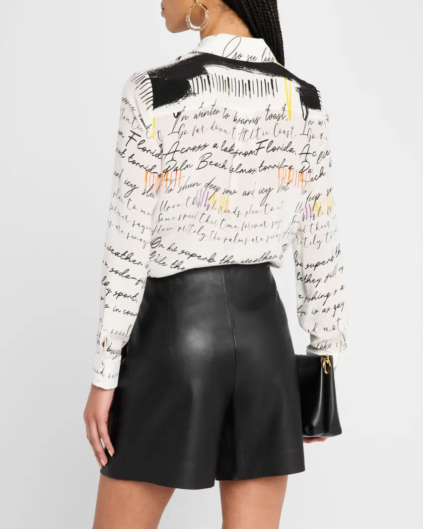 Willa Placket Top - Rhythm by Alice & Olivia — view 3
