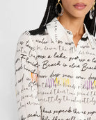 Willa Placket Top - Rhythm by Alice & Olivia — alternate view