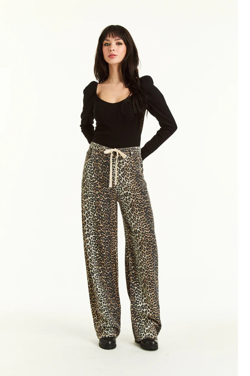 Pajama Jean - Leopard by Tractr | 25 South Boutiques