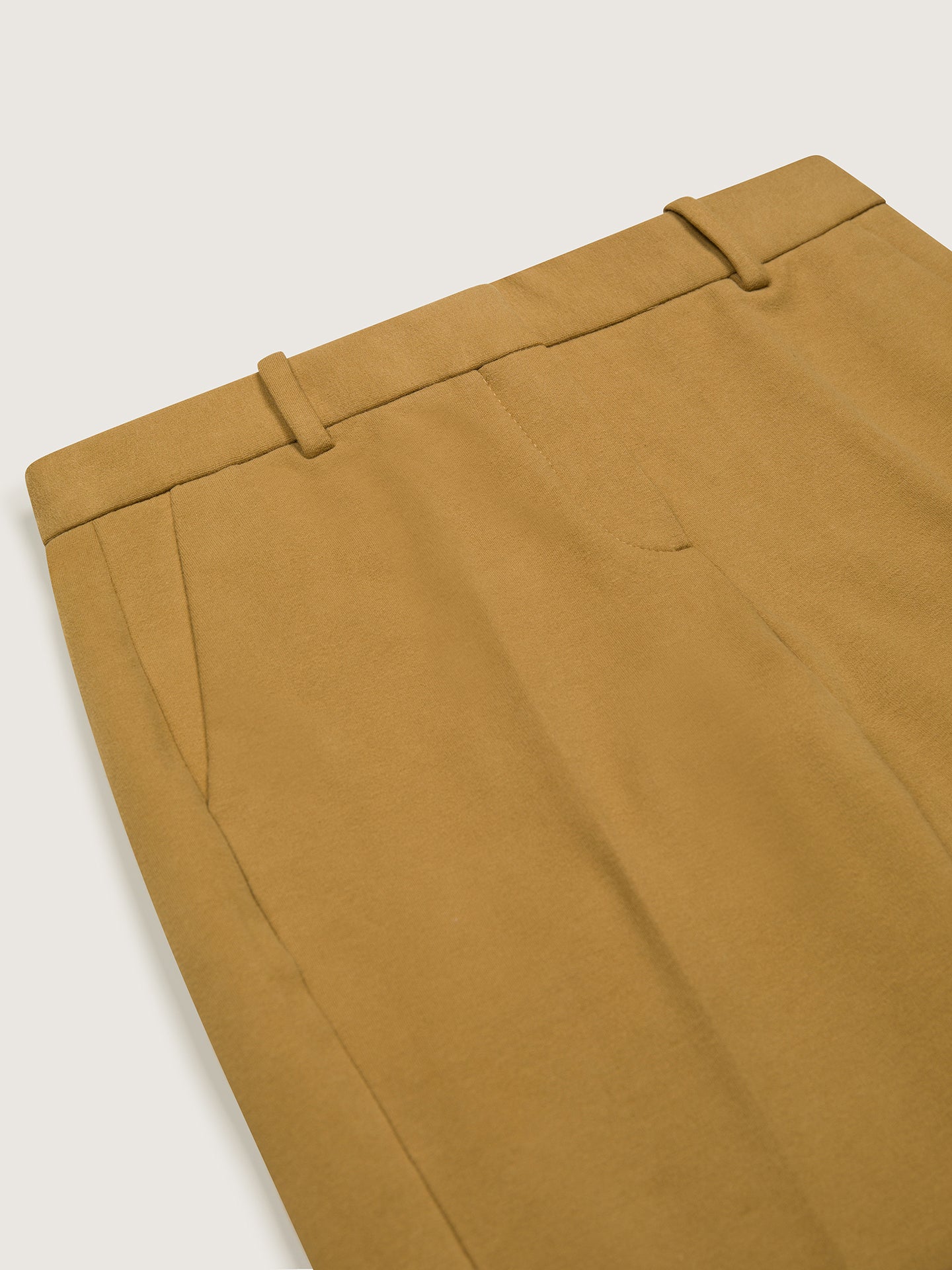 Cashmere Touch Chino Trousers - Liquirizia by Circolo — view 7