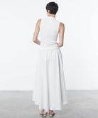 Puckered Sleeveless High Neck - Undyed by Enza Costa — view 3