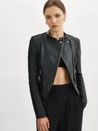 Azra Leather Jacket - Black by LAMARQUE | 25 South Boutiques