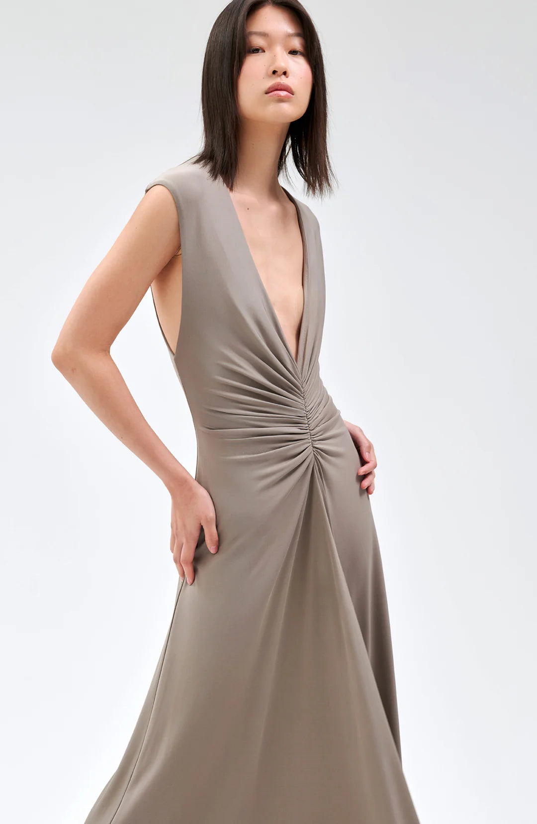 Imogen Dress - Grey by Ronny Kobo — alternate view