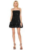Bridget Fitted Mesh Mini Dress - Black by Badgley Mischka | 25 South Boutiques