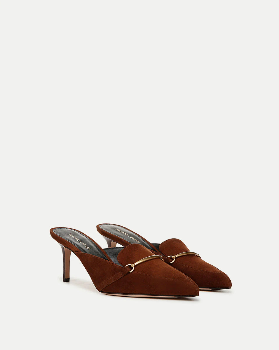 Leslie Suede Mule - Cedar by Veronica Beard — alternate view