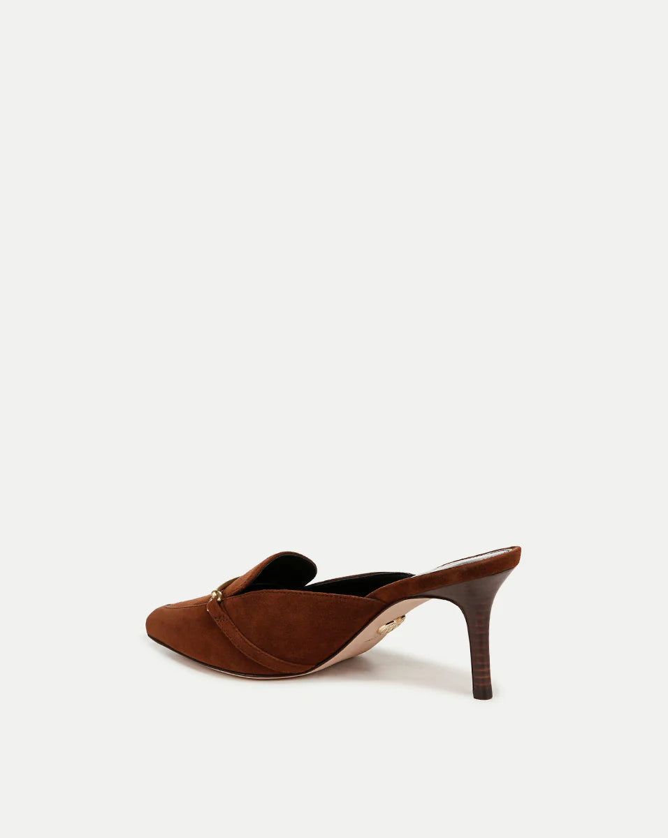 Leslie Suede Mule - Cedar by Veronica Beard — view 4