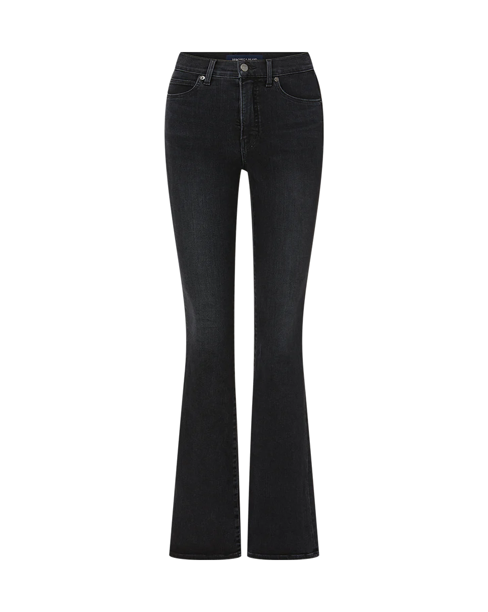 Beverly Skinny Flare Jean - Washed Onyx by Veronica Beard — view 5