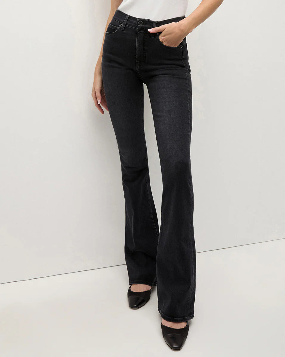 Beverly Skinny Flare Jean - Washed Onyx by Veronica Beard — alternate view