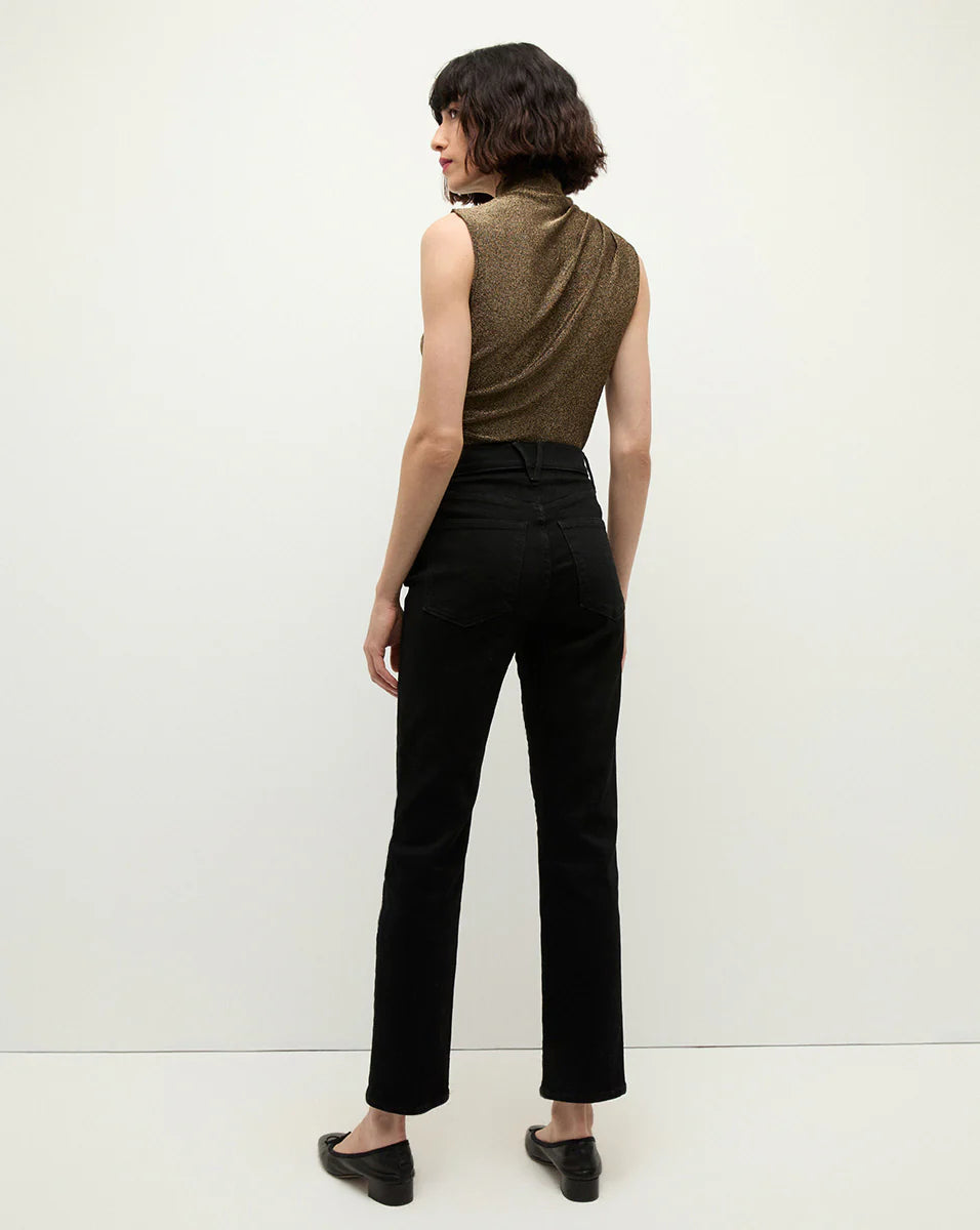Mylie Sleeveless Top - Antique Gold Lurex by Veronica Beard — view 4