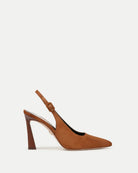 Callie Suede Slingback Pump - Caramel by Veronica Beard | 25 South Boutiques