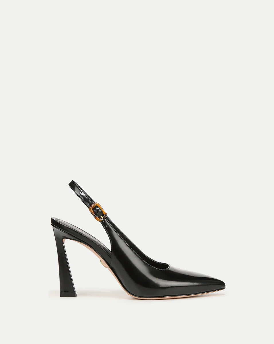 Callie Leather Slingback Pump - Black by Veronica Beard | 25 South Boutiques