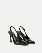 Callie Leather Slingback Pump - Black by Veronica Beard — alternate view