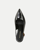 Callie Leather Slingback Pump - Black by Veronica Beard — view 3