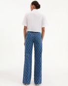 Claire Cropped Shirt - White by Veronica Beard — view 3