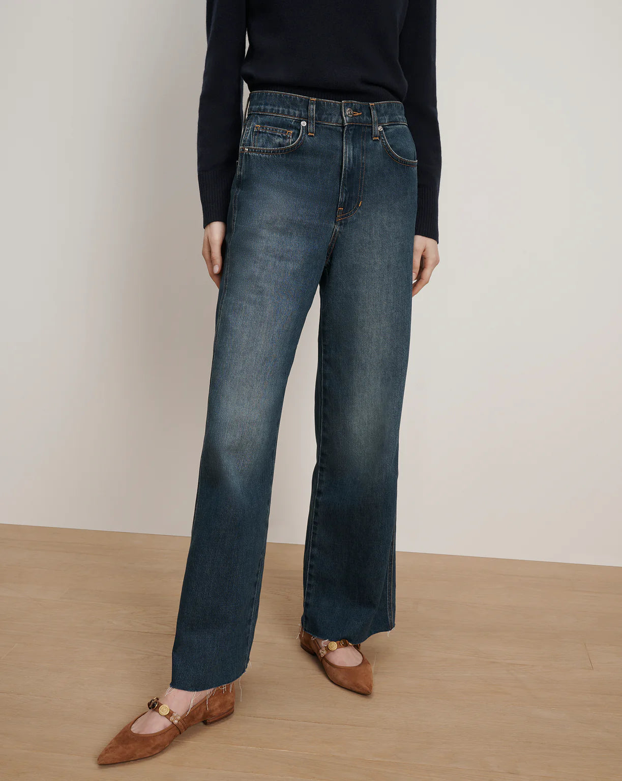 Taylor Wide Leg Jean - Rebel Moon by Veronica Beard — alternate view