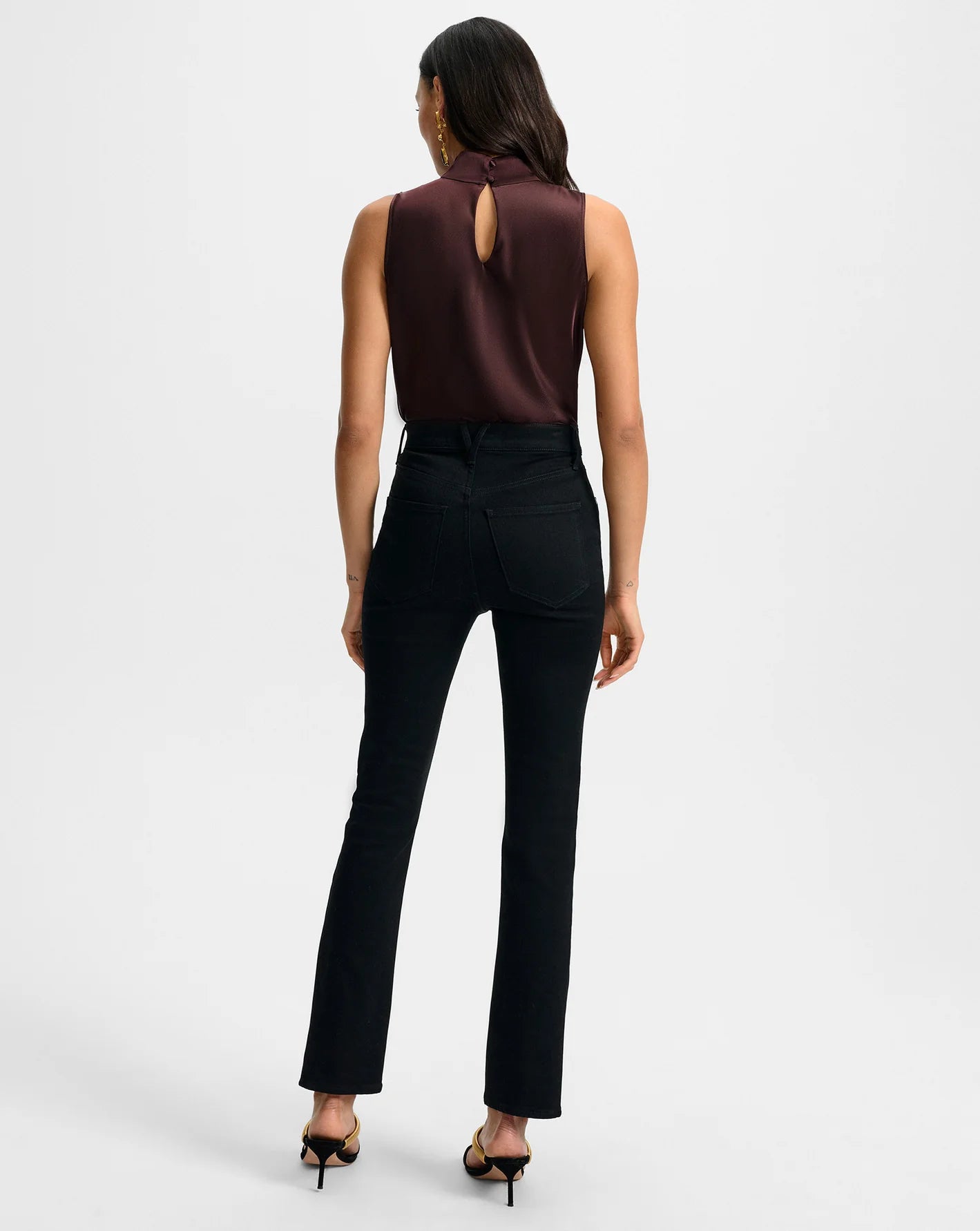 Lydia Ultra-Slim Jean - Onyx by Veronica Beard — view 4