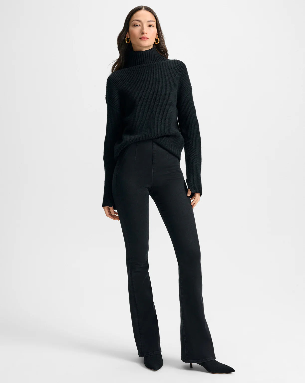 Beverly Off-Duty Skinny-Flare Jean - Onyx by Veronica Beard | 25 South Boutiques