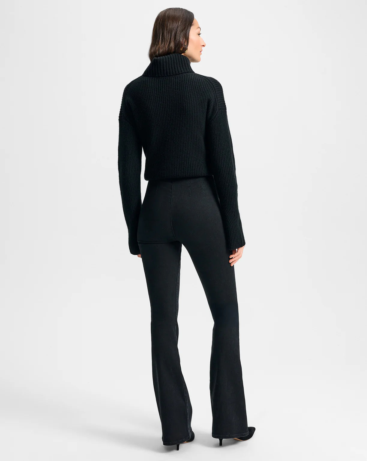 Beverly Off-Duty Skinny-Flare Jean - Onyx by Veronica Beard — view 3