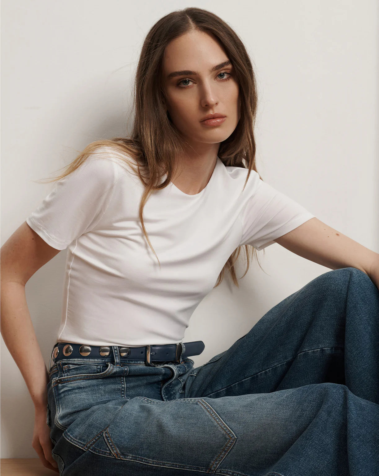 Benedict Crewneck T-Shirt - White by Veronica Beard | 25 South Boutiques