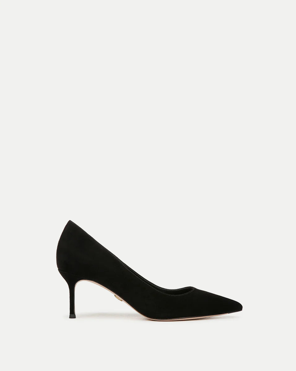 Rita Suede Pump - Black by Veronica Beard | 25 South Boutiques
