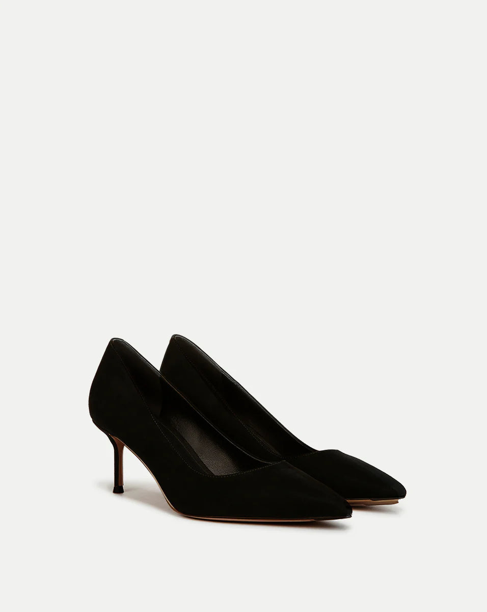 Rita Suede Pump - Black by Veronica Beard — alternate view