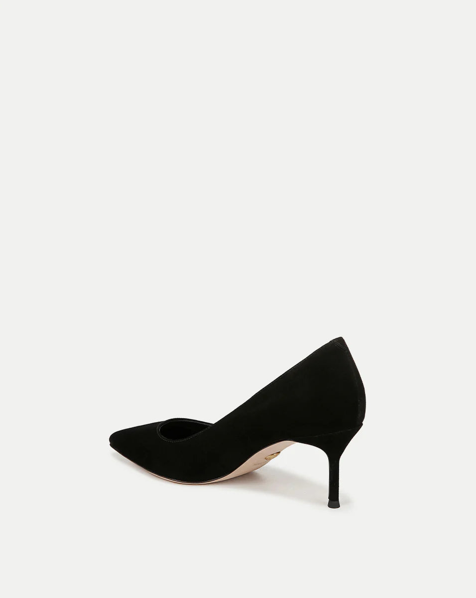 Rita Suede Pump - Black by Veronica Beard — view 4