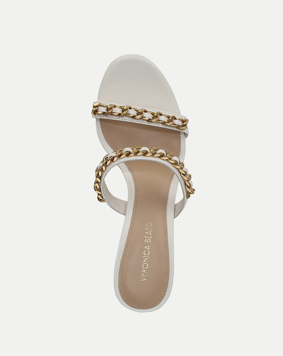 Gretchen Chain-Link Sandal - Parchment by Veronica Beard — view 3