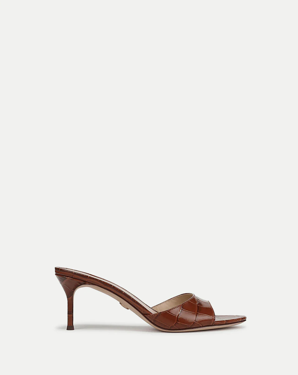 Tia Croc-Embossed Sandal - Hazelwood by Veronica Beard | 25 South Boutiques