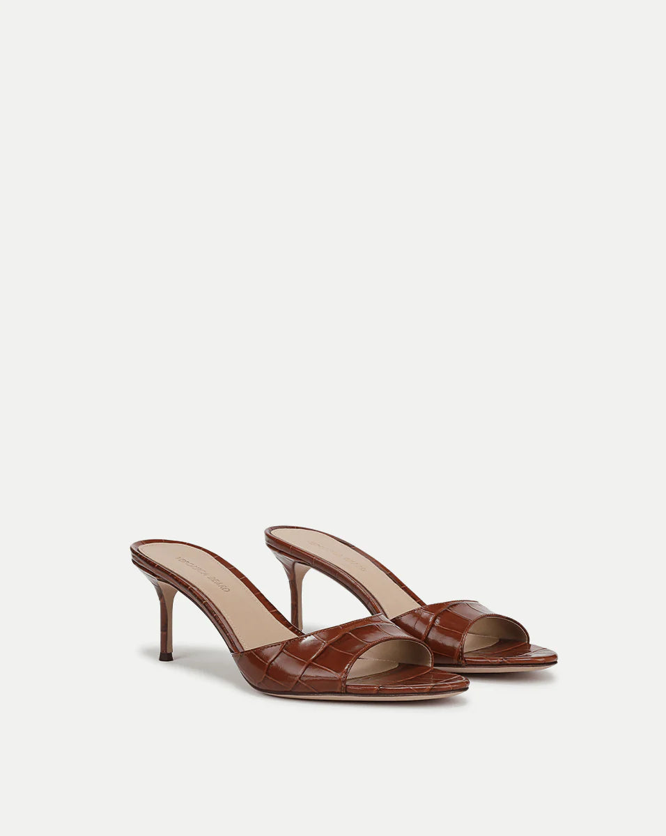 Tia Croc-Embossed Sandal - Hazelwood by Veronica Beard — alternate view