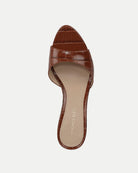 Tia Croc-Embossed Sandal - Hazelwood by Veronica Beard — view 3