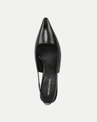 Cashel Slingback Heel - Black Leather by Veronica Beard — view 3