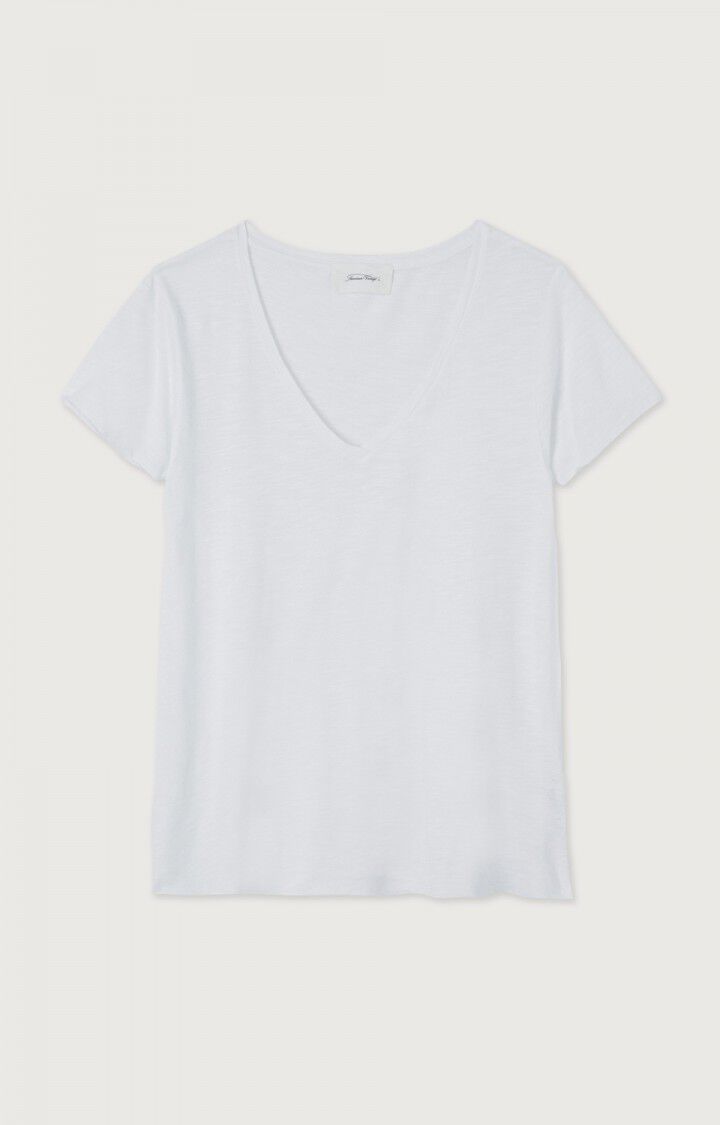 Jacksonville Soft V T-Shirt - Blanc by American Vintage — view 5