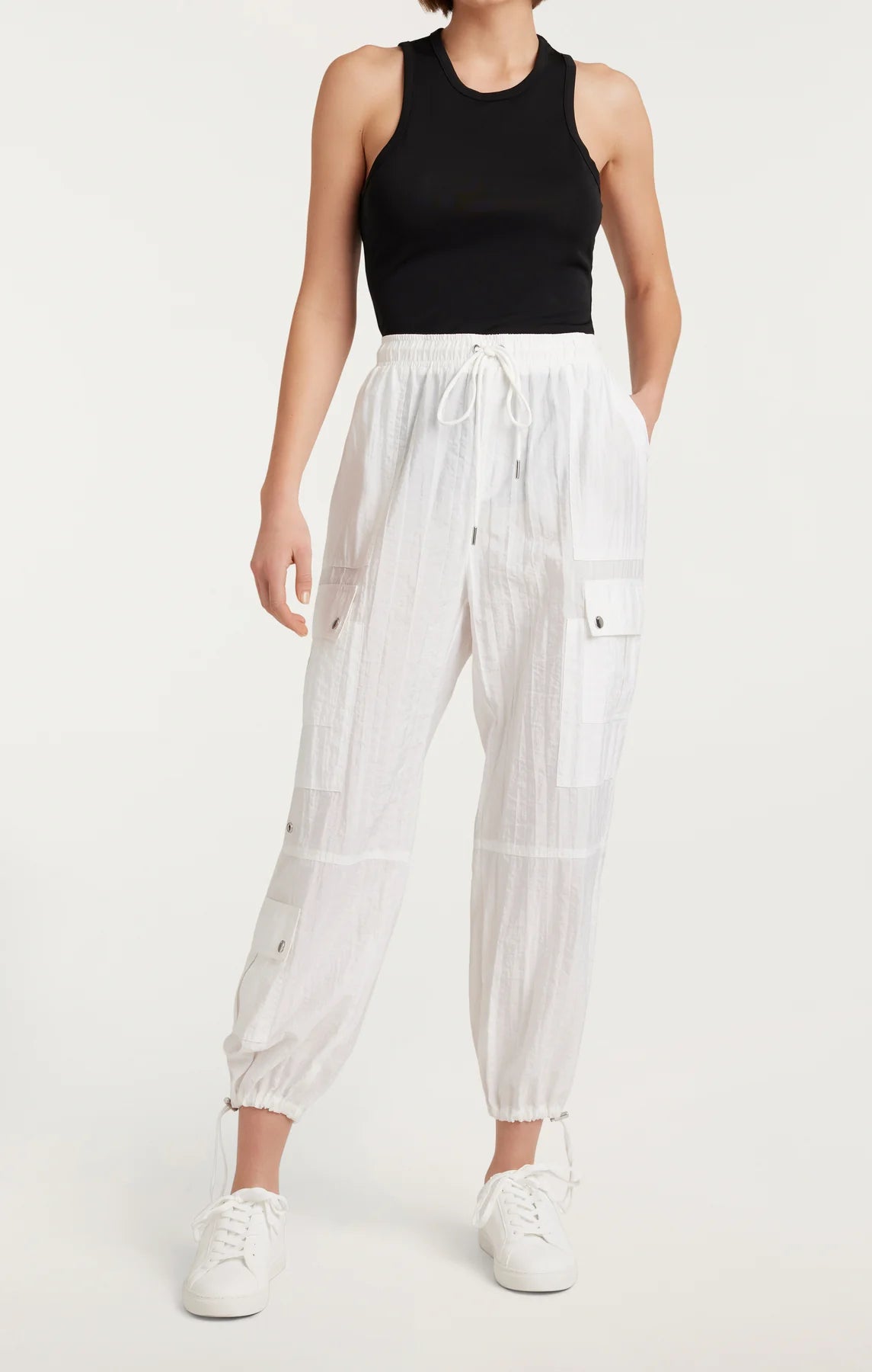 Nitsan Parachute Pant - White by Cinq A Sept — alternate view