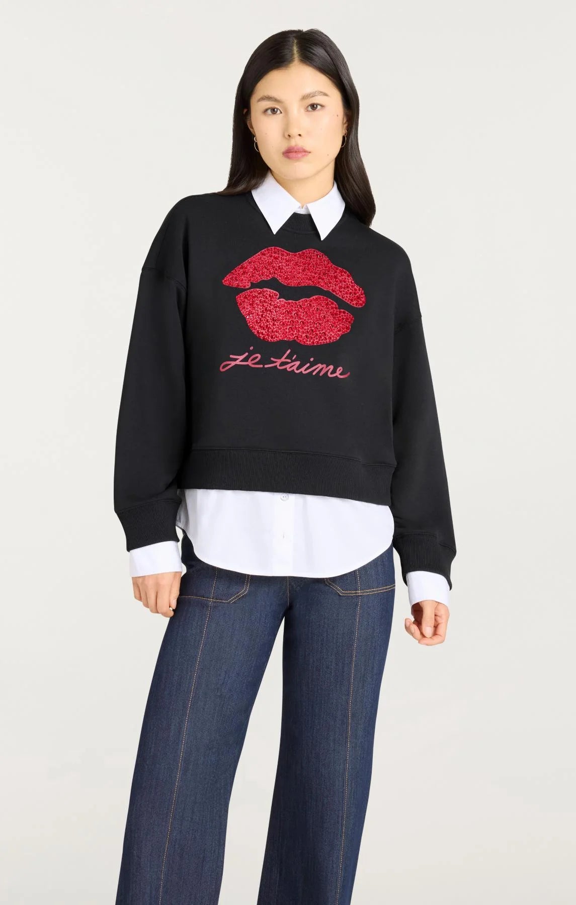 Je Taime Justina Pullover - Black Rosewood by Cinq A Sept | 25 South Boutiques