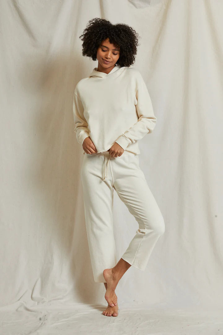 Jamaica Straight Leg Sweatpant - Ivory by perfectwhitetee | 25 South Boutiques