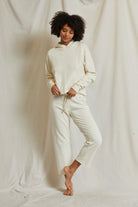 Jamaica Straight Leg Sweatpant - Ivory by perfectwhitetee | 25 South Boutiques