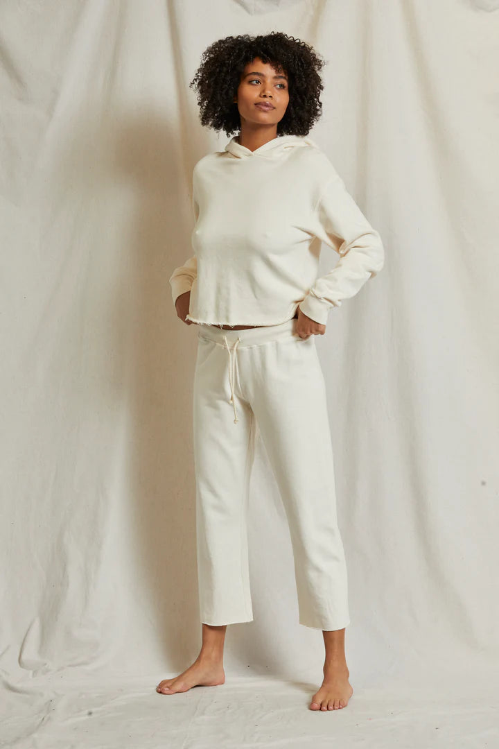 Jamaica Straight Leg Sweatpant - Ivory by perfectwhitetee — view 3