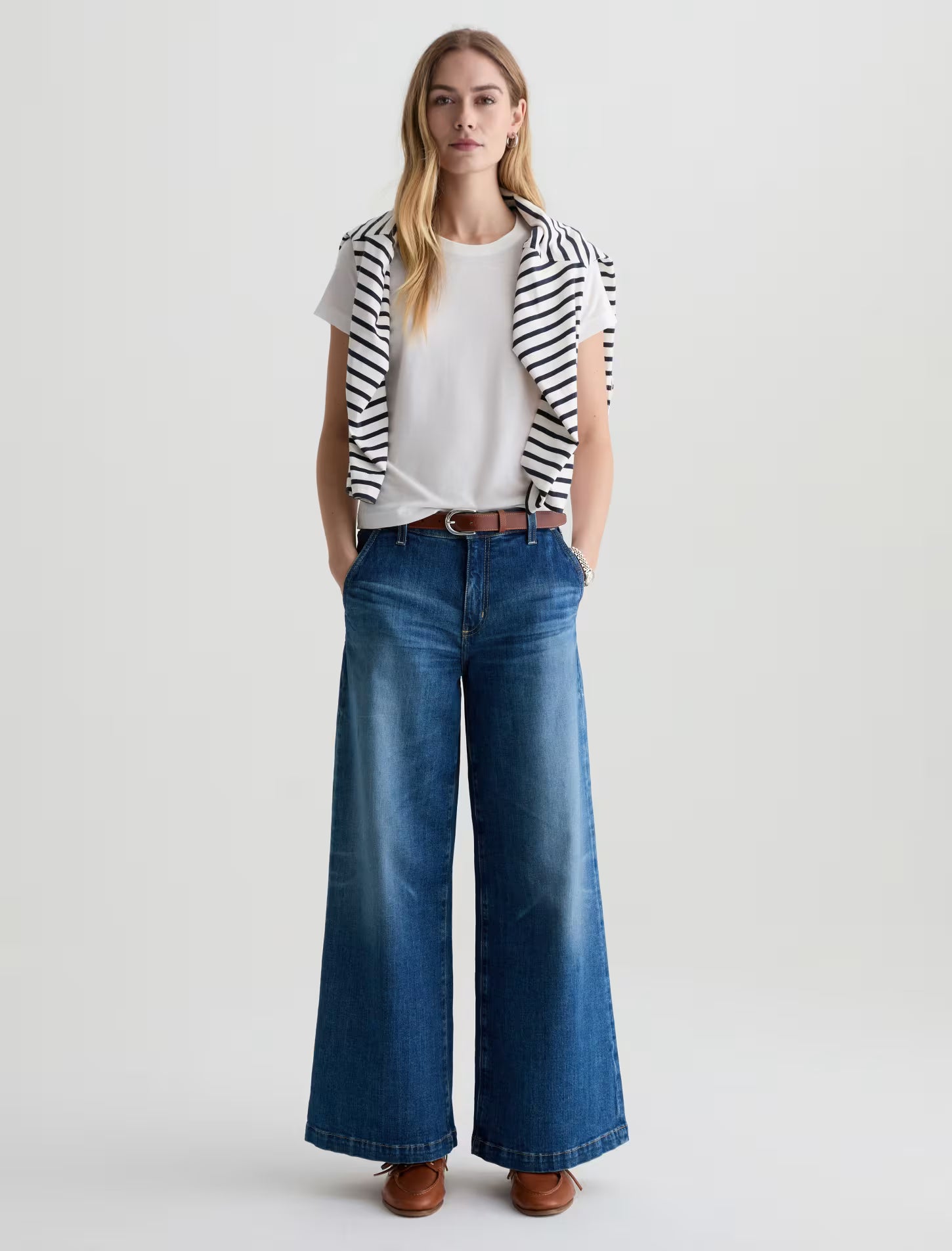 Stella Low Slung Palazzo Ankle Jean - Owens Valley by Adriano Goldschmied AG | 25 South Boutiques