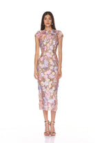 Jasmine Capsleeve Midi Dress - Pastel by Bronx And Banco | 25 South Boutiques