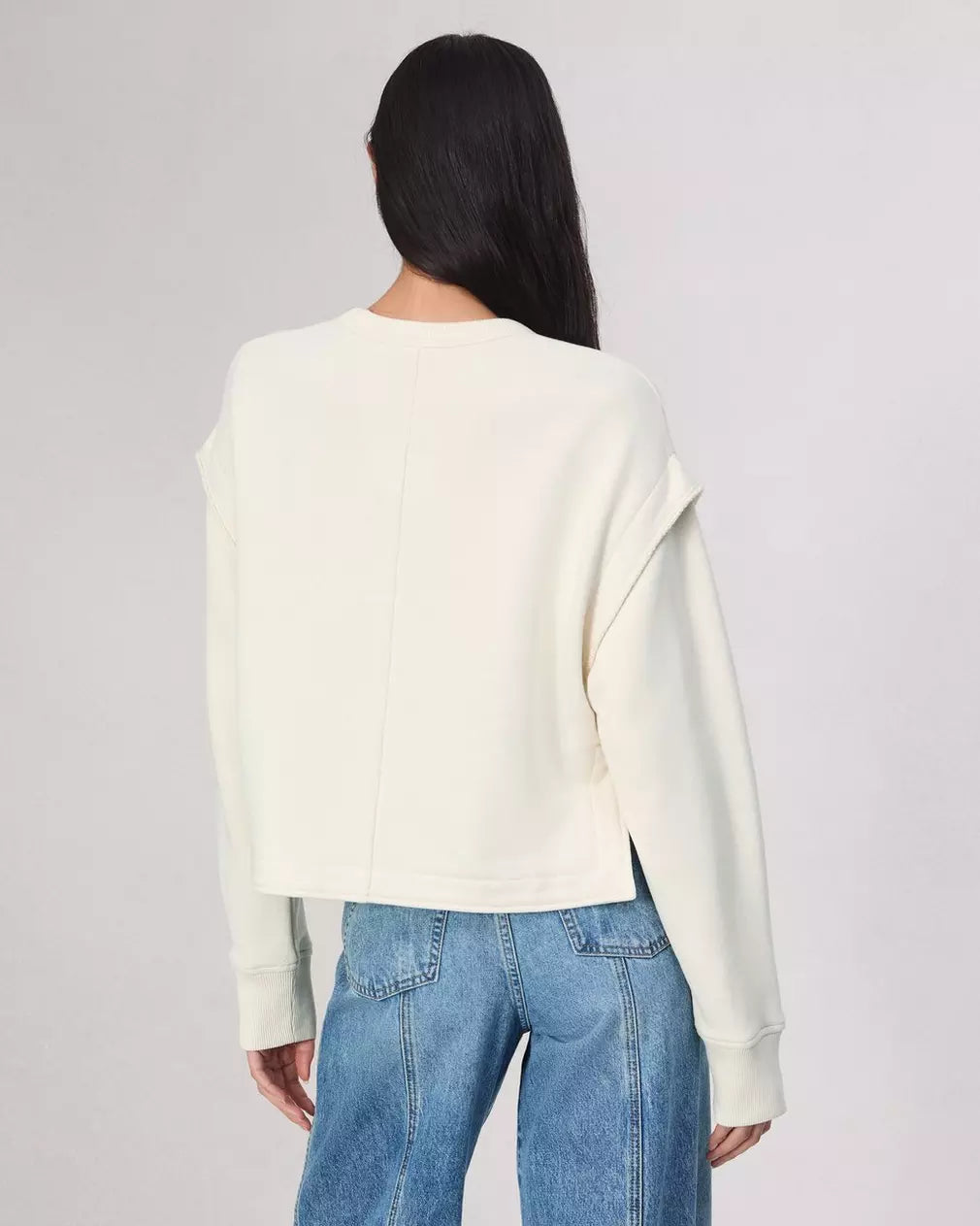 Jo Cotton Blend Top - Ivory by Rag & Bone — view 3