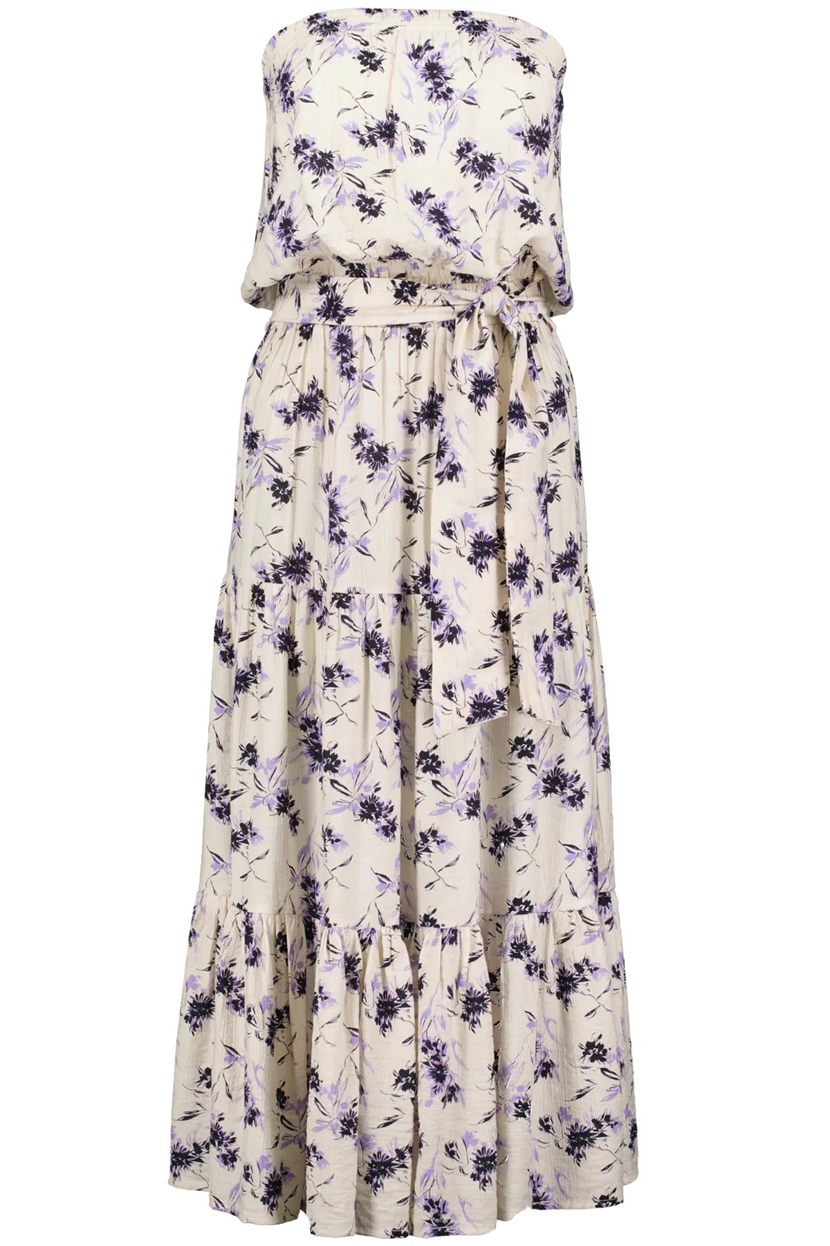 Serafina Strapless Dress - Iris Print by Bishop + Young — view 4