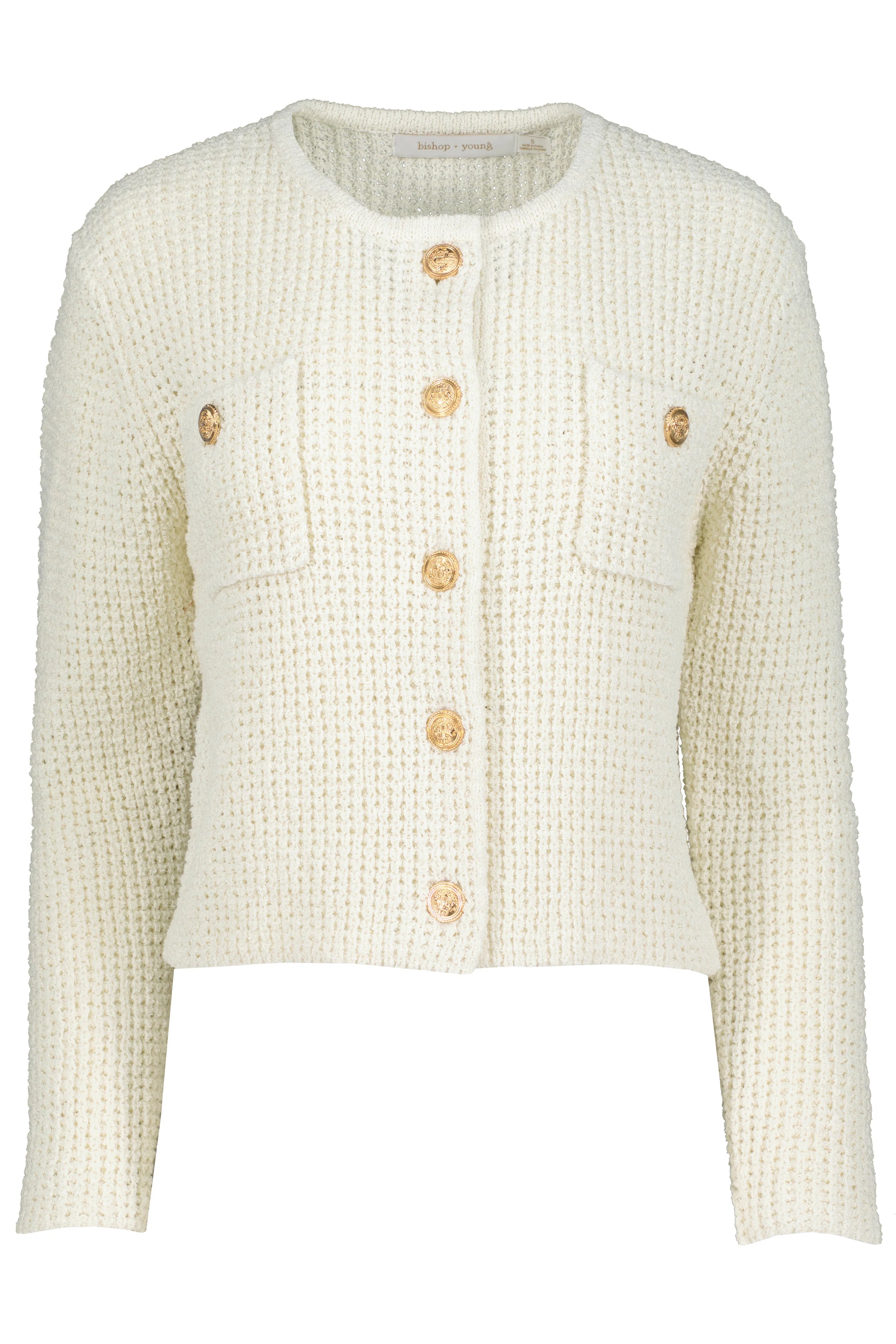 Dakota Cardigan - Ivory by Bishop + Young — alternate view